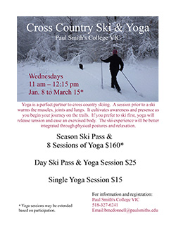 Cross Country Ski and Yoga 2014 Flyer Cross Country Ski and Yoga 2014 Flyer
