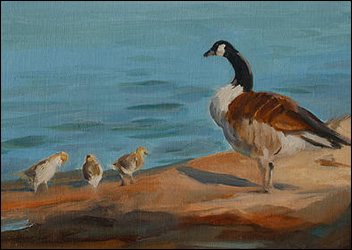 Lori McCall: Geese in Rusho Bay Lori McCall: Geese in Rusho Bay