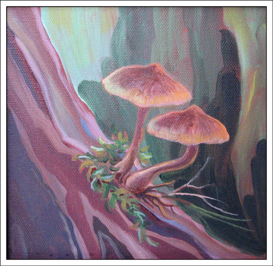Painting by Meg Bernstein: Secret Place Painting by Meg Bernstein: Secret Place