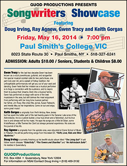Songwriters Showcase May 2014: Printable Poster