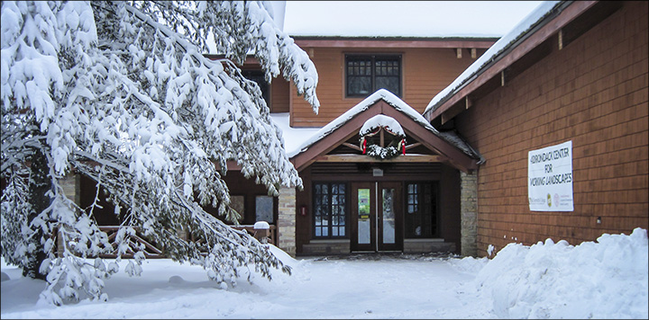Paul Smiths VIC Building (12 December 2014). Photo by D. Kirche. Used by permission. Paul Smiths VIC Building (12 December 2014). Photo by D. Kirche. Used by permission.