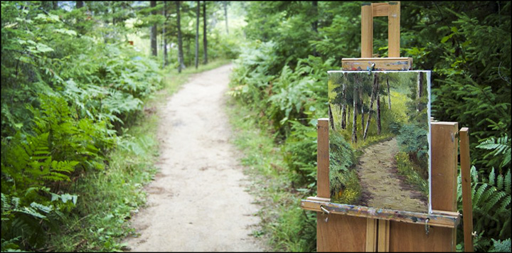 Art at the Paul Smiths VIC:  Plein Air Painting on the Heron Marsh Trail