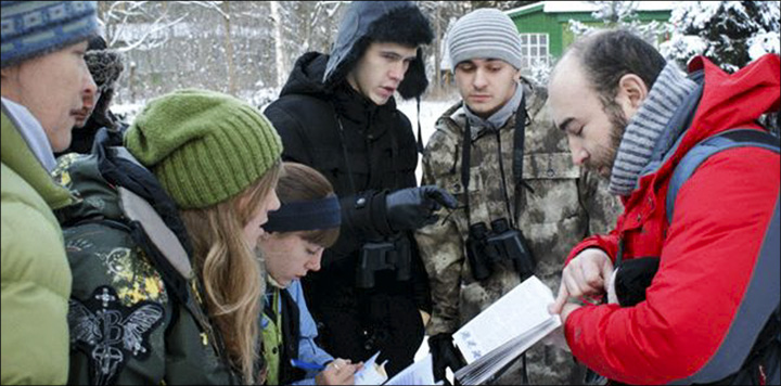 Winter Ecology in Russia.  Photo by Celia Evans.